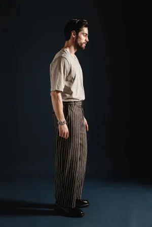 Signature Baggy Pants Striped Grey