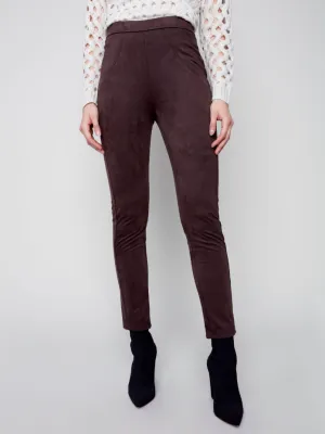 Stretch Faux Suede Legging