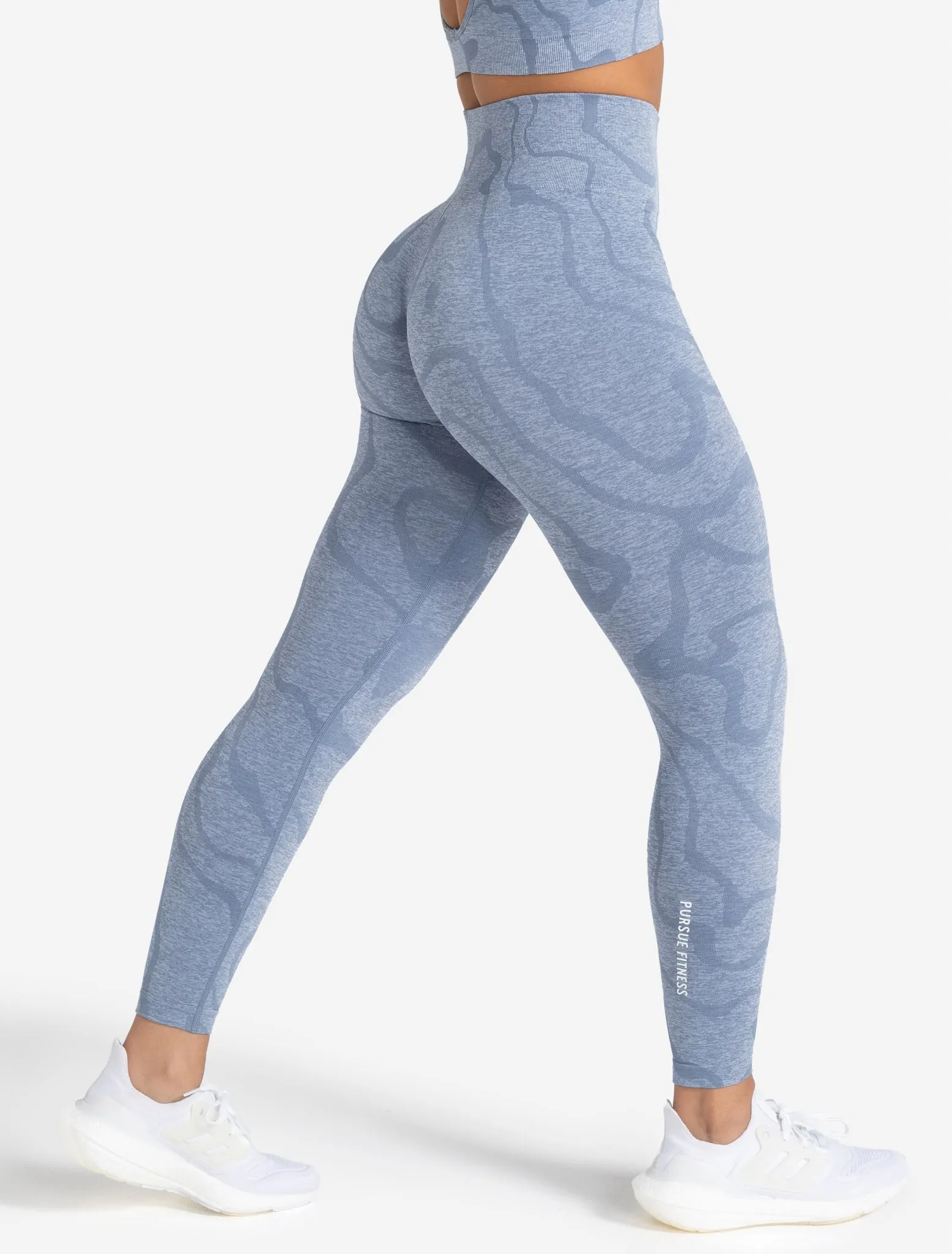 Sustainable Seamless Leggings - Blue