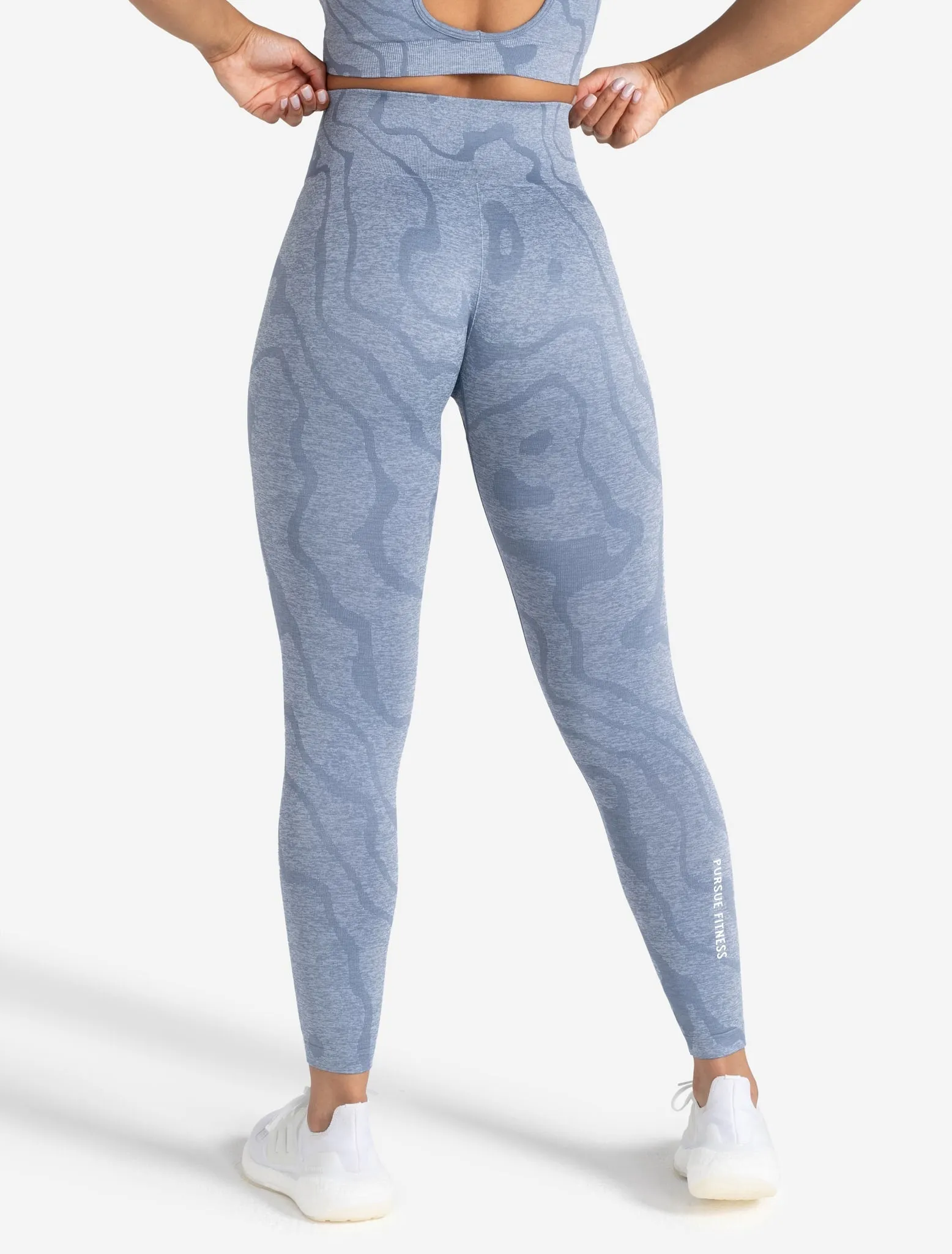 Sustainable Seamless Leggings - Blue