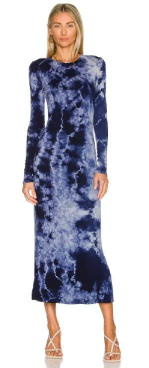 Tie Dye Knotted Midi Dress