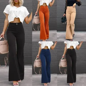 Women's Bootcut Pants Trousers Jeans Corduroy